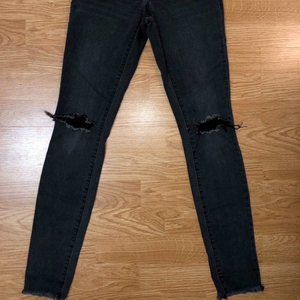 Black ripped Skinny Jeans, Jeggings